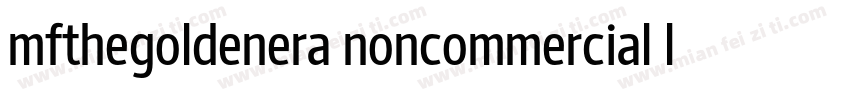 mfthegoldenera noncommercial light字体转换